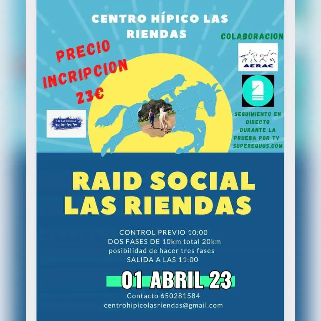 Cartel de III Raid Social Las Riendas