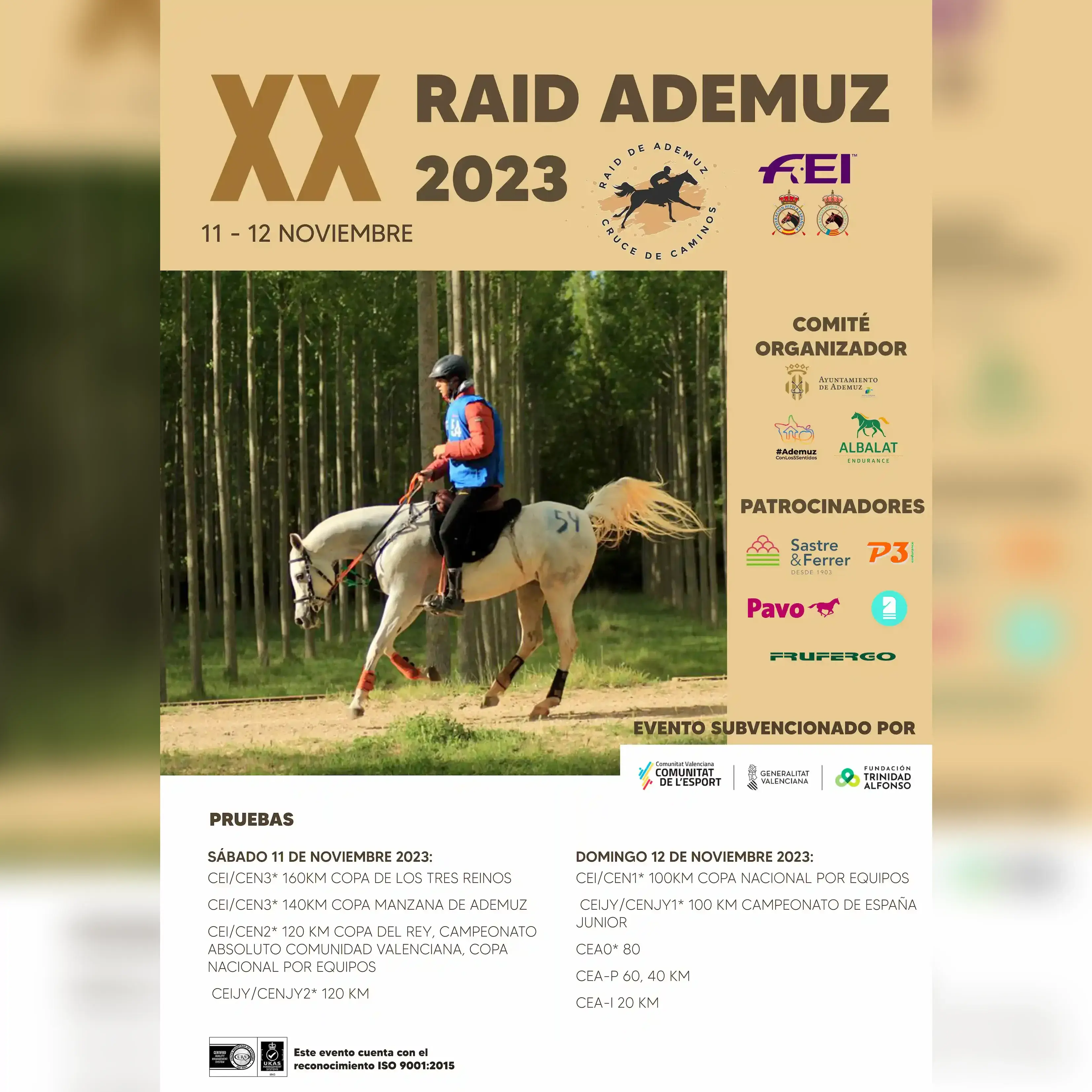 Cartel de XX Raid Ademuz