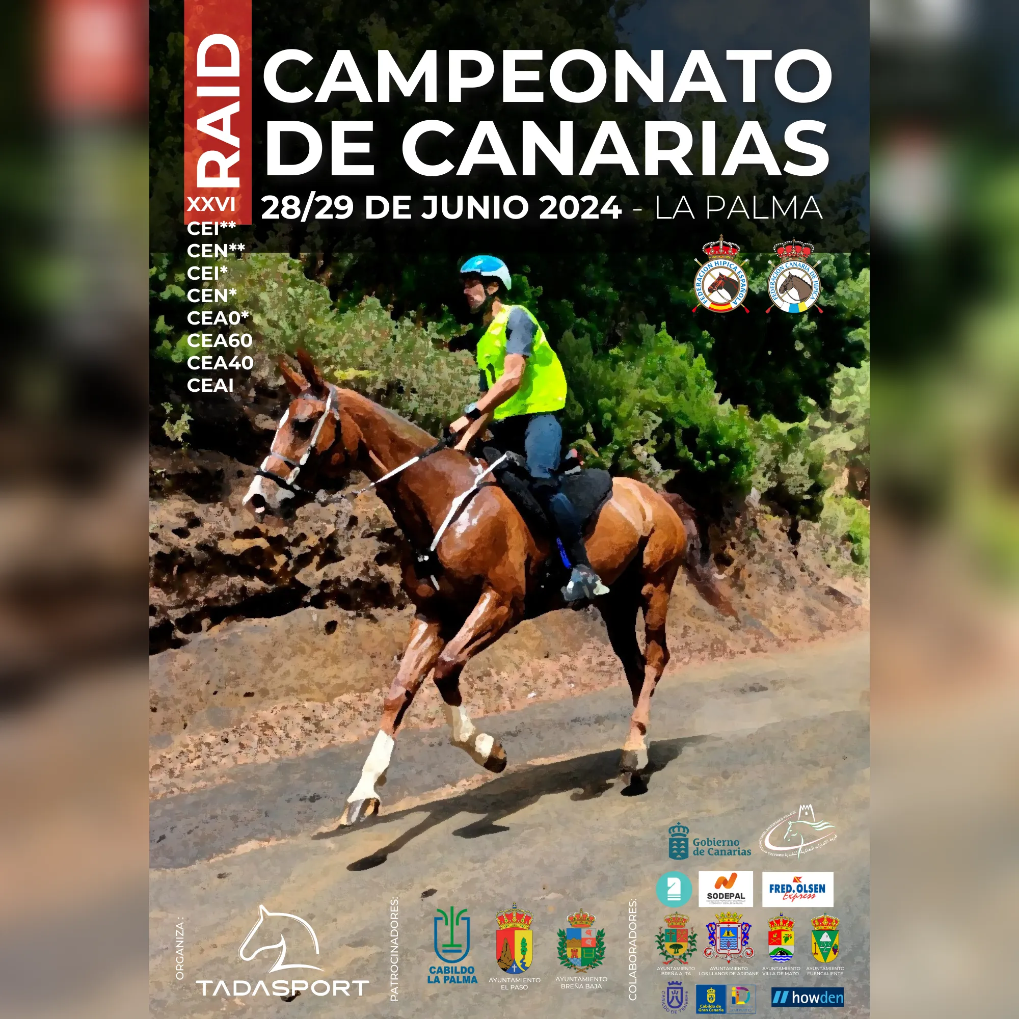 Cartel de XXVI Campeonato de Canarias de Raid 2024