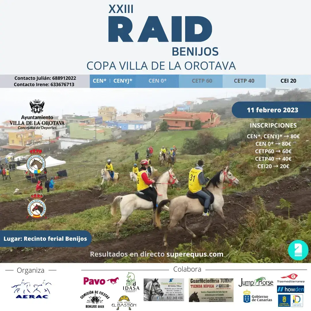 Poster of XXIII Raid Benijos Copa Villa de La Orotava