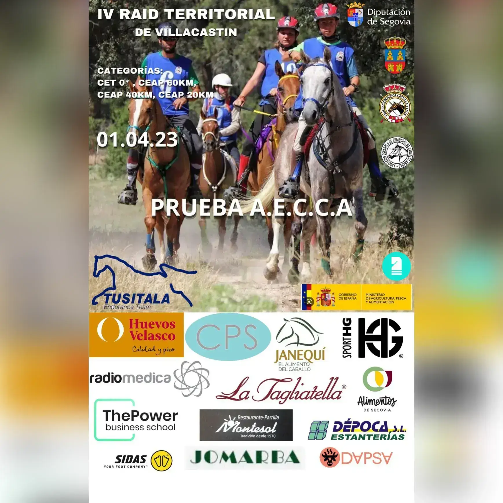 Poster of IV Raid Territorial de Villacastín