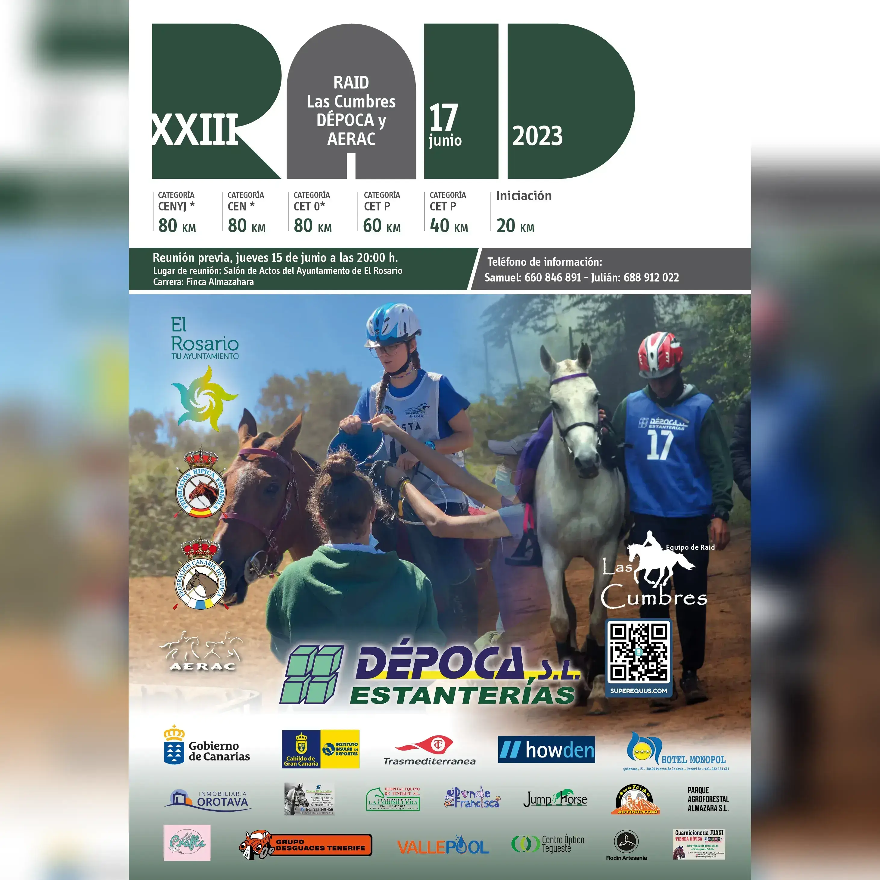 Poster of XXIII Raid Las Cumbres-Dépoca y AERAC