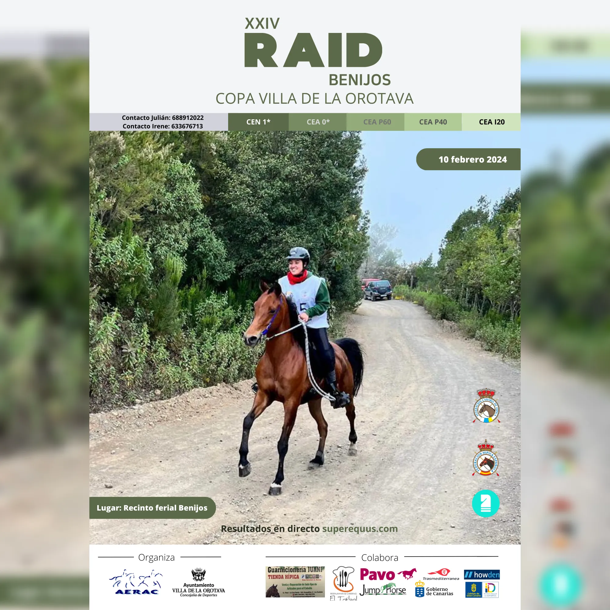 Poster of XXIV Raid Benijos Copa Villa de La Orotava