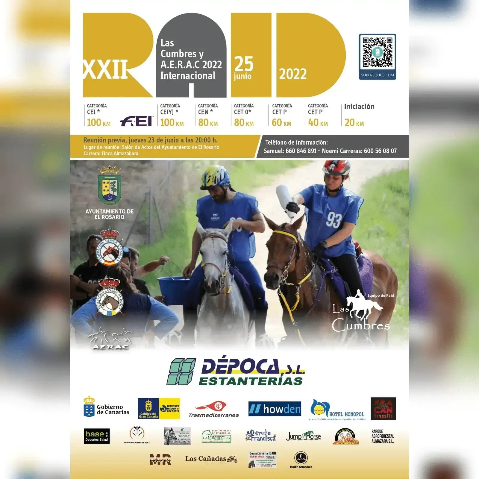 Poster of XXII Raid Las Cumbres y AERAC Internacional